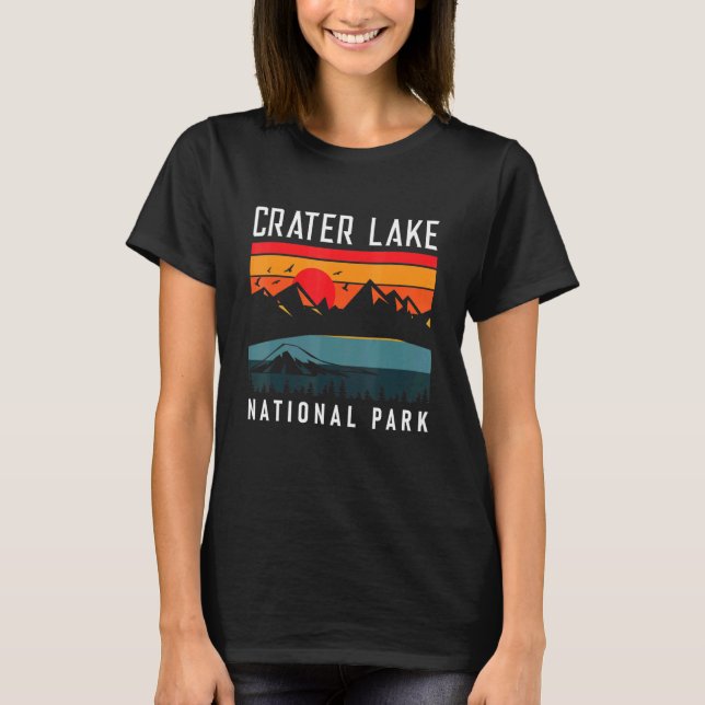 Camiseta Parque nacional Crater Lake Vacaciones de senderis (Anverso)