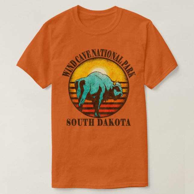 Camiseta Parque nacional Cueva del Viento Dakota del Sur Se (Diseño del anverso)