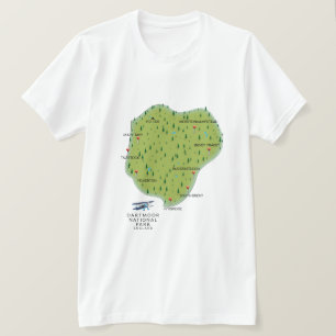Camiseta parque nacional Dartmoor Inglaterra Mapa