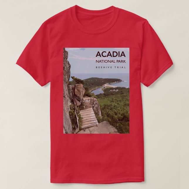 Camiseta Parque nacional de Acadia Beehive (Diseño del anverso)
