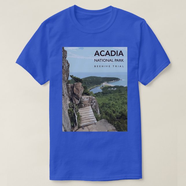 Camiseta Parque nacional de Acadia Beehive 1 (Diseño del anverso)