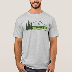 Camiseta Parque nacional de Acadia Rayas Verdes