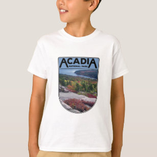 Camiseta Parque nacional de Acadia Retro Vintage Isla Maine