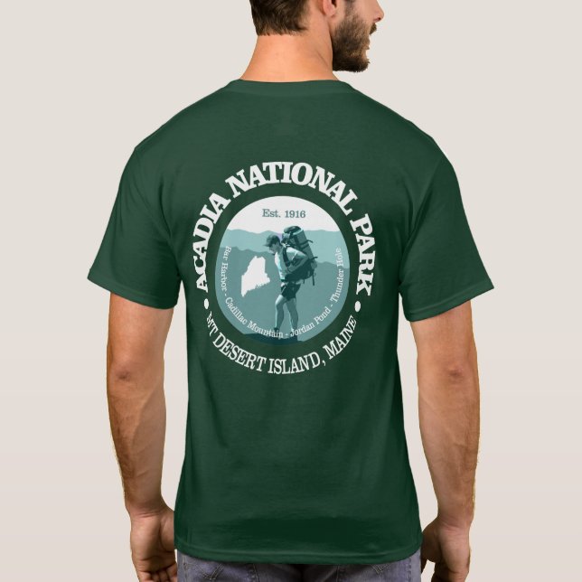 Camiseta Parque nacional de Acadia (T) (Reverso)