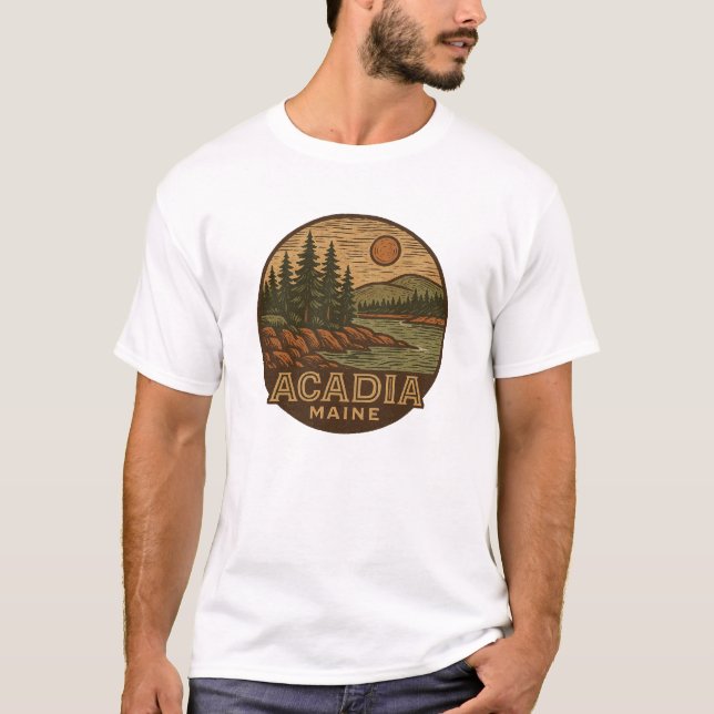 Camiseta Parque Nacional de Acadia T-Shirt - Tee gráfico (Anverso)