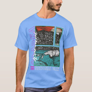 Camiseta Parque nacional de Alaska Katmai: recuerdo del oso