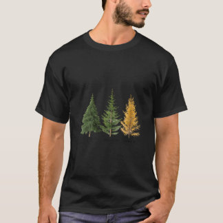 Camiseta Parque nacional de árboles femeninos Fir Dogwood T