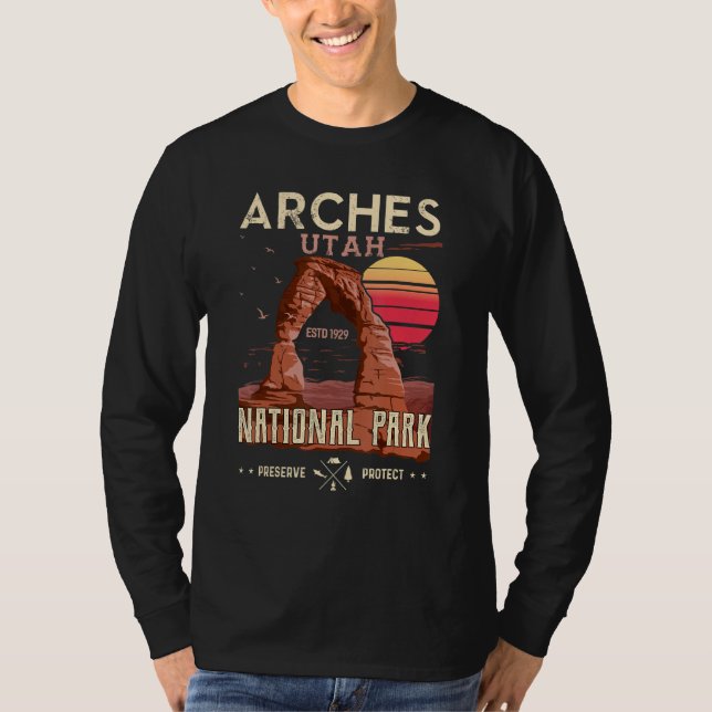 Camiseta Parque nacional de Arches Parques Nacionales de Ut (Anverso)