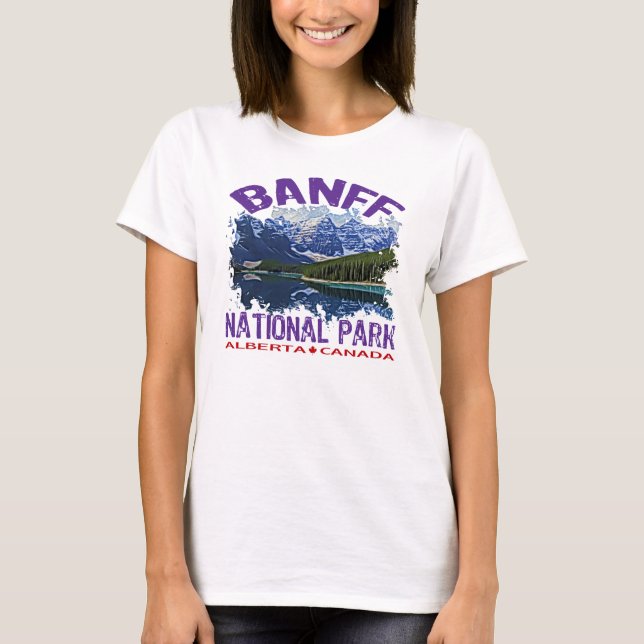 Camiseta Parque nacional de Banff, Alberta Canadá (Anverso)
