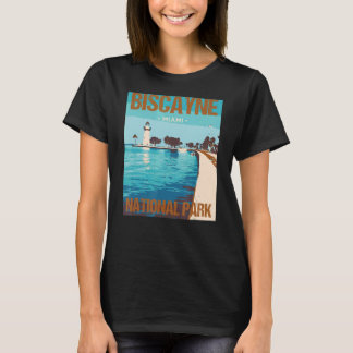 Camiseta Parque nacional de Biscayne Diseño Poster de Miami