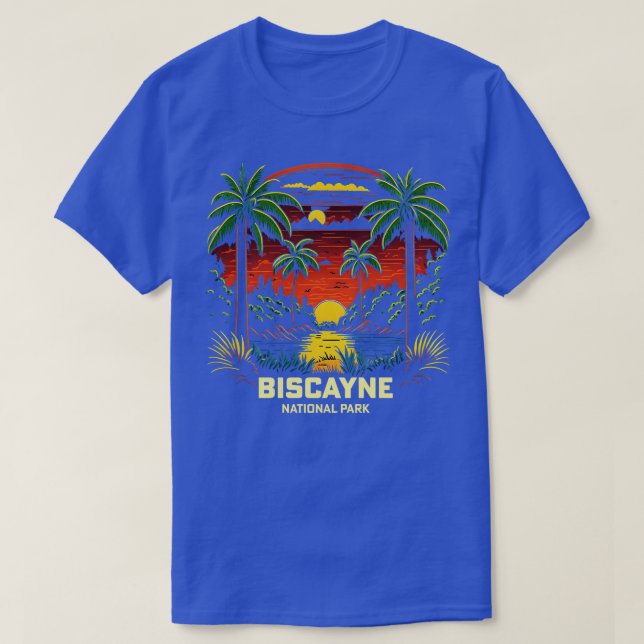 Camiseta Parque nacional de Biscayne Florida 1 (Diseño del anverso)