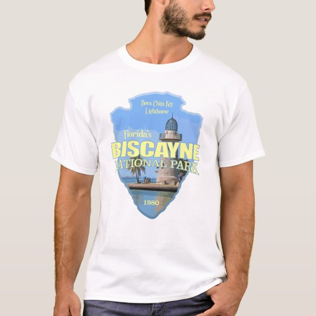 Camiseta Parque nacional de Biscayne (punta de flecha) (Anverso)
