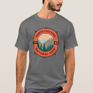 Camiseta Parque nacional de Cascades del Norte Emblema de l