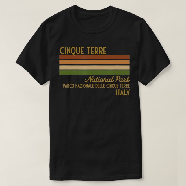 Camiseta Parque nacional de Cinque Terre  (Diseño del anverso)