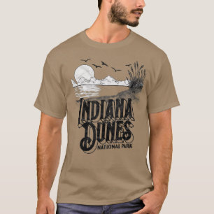 Camiseta Parque nacional de dunas de Indiana Vintage Retro 