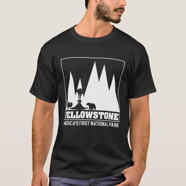 Camiseta Parque nacional de Estados Unidos de Yellowstone (Anverso)