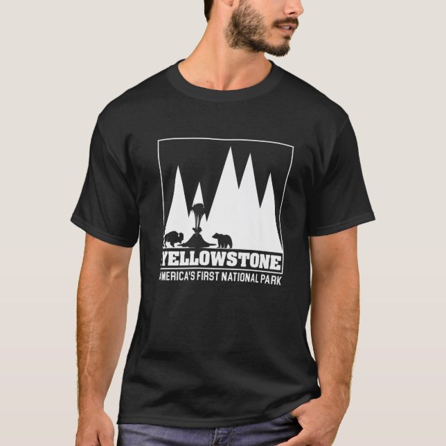 Camiseta Parque nacional de Estados Unidos de Yellowstone (Anverso)