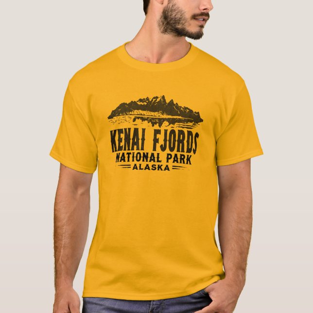 Camiseta Parque nacional de fiordos de Kenai, Alaska (Anverso)