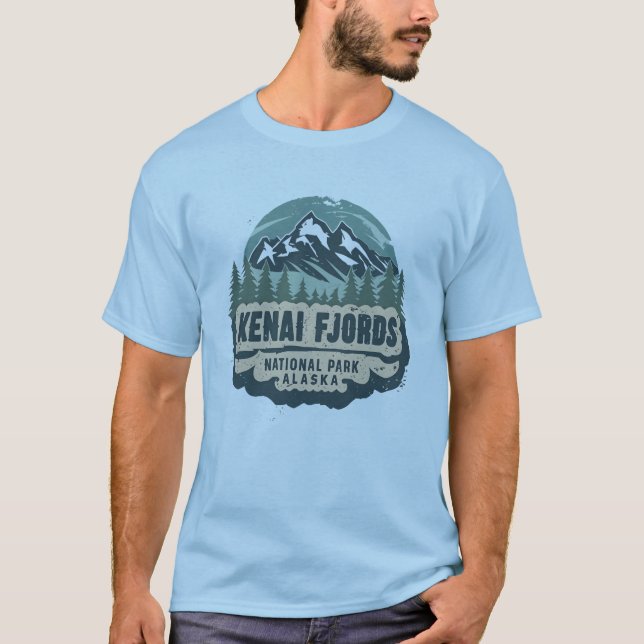 Camiseta Parque nacional de fiordos de Kenai, Alaska (Anverso)