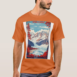 Camiseta Parque nacional de fiordos de Kenia Alaska USA Viñ