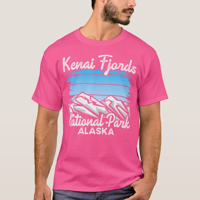 Camiseta Parque nacional de fiordos kenianos Alaska Explora (Anverso)