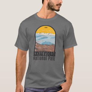 Camiseta Parque nacional de fiordos kenianos Harding Icefie