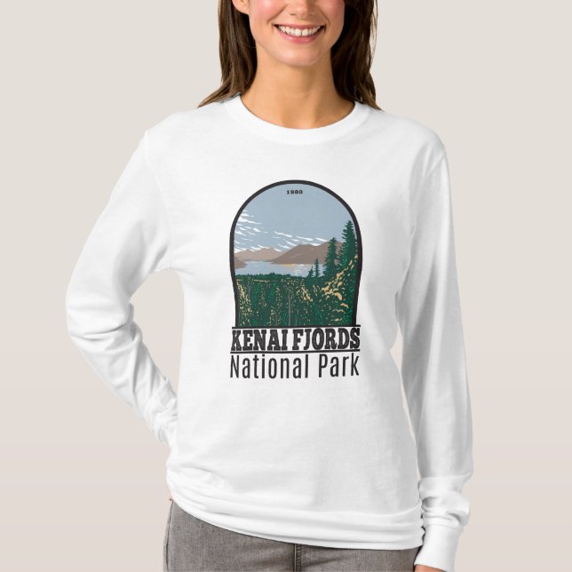 Camiseta Parque nacional de fiordos kenianos Skilake Lake V (Anverso)