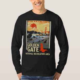 Camiseta Parque nacional de grabación Golden Gate San Fra