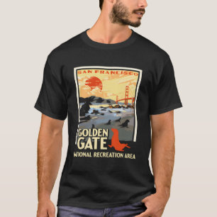 Camiseta Parque nacional de grabación Golden Gate San Fra
