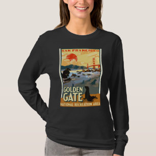 Camiseta Parque nacional de grabación Golden Gate San Fra