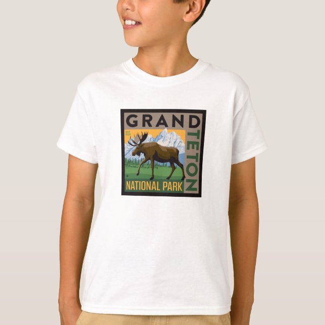 Camiseta Parque nacional de Grand Teton (Anverso)