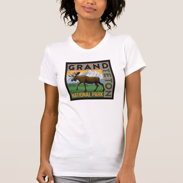Camiseta Parque nacional de Grand Teton (Anverso)