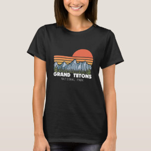 Camiseta Parque nacional de Grand Teton Montaje del recuerd
