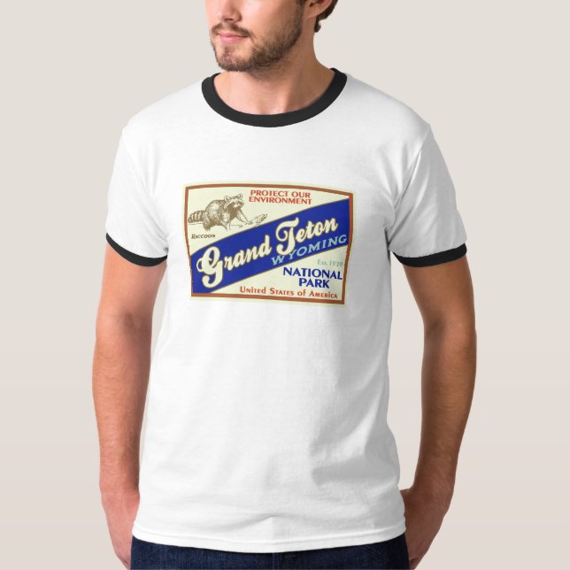 Camiseta Parque nacional de Grant Teton (Anverso)