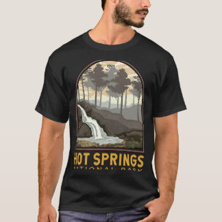 Camiseta Parque nacional de Hot Springs Emblem