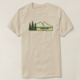 Camiseta Parque nacional de Jasper, franjas verdes