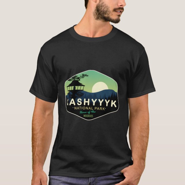 Camiseta Parque Nacional De Kashyk - Hogar De Los Wookies (Anverso)