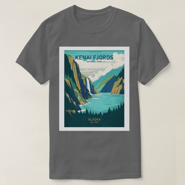 Camiseta PARQUE NACIONAL DE KENAI FJORDS TShirt 1 (Diseño del anverso)