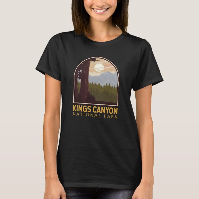 Camiseta Parque nacional de Kings Canyon Emblem Vintage (Anverso)