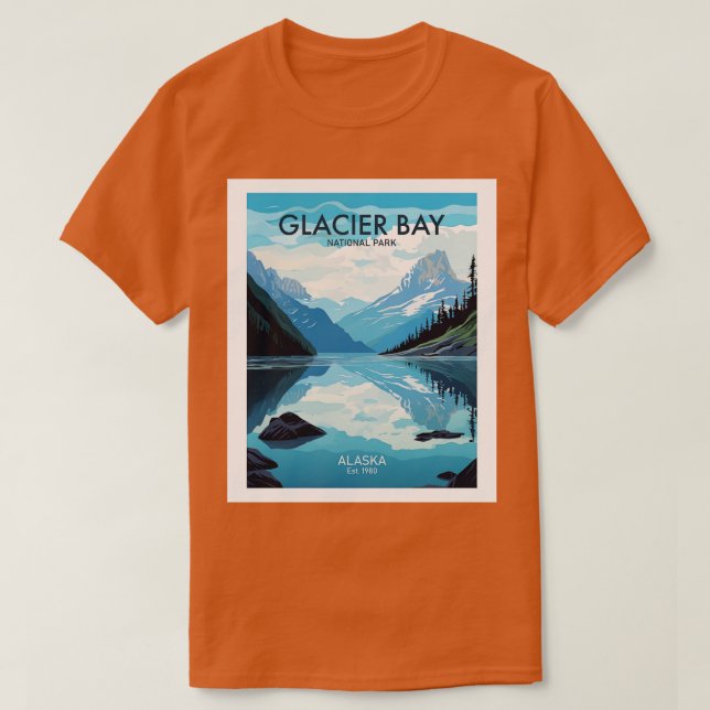 CAMISETA PARQUE NACIONAL DE LA BAHÍA DE GLACIER (Diseño del anverso)