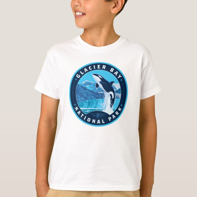Camiseta Parque nacional de la Bahía del Glaciar (Anverso)