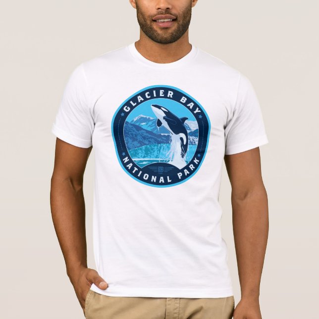 Camiseta Parque nacional de la Bahía del Glaciar (Anverso)