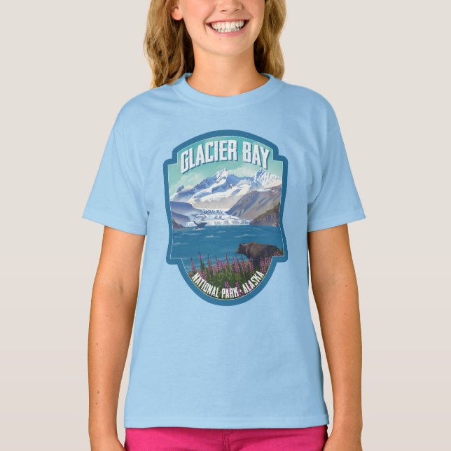 Camiseta Parque nacional de la Bahía del Glaciar (Anverso)