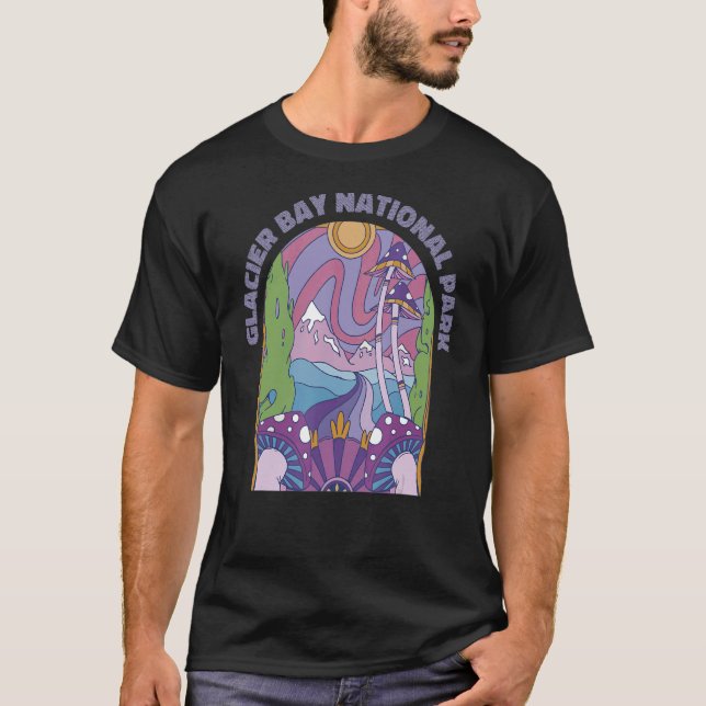 Camiseta Parque nacional de la Bahía del Glaciar 1 (Anverso)