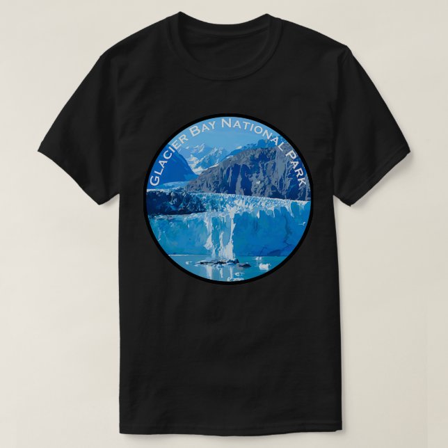 Camiseta Parque nacional de la Bahía del Glaciar 4 (Diseño del anverso)