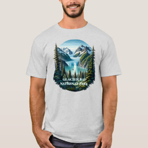 Camiseta Parque nacional de la Bahía del Glaciar Alaska