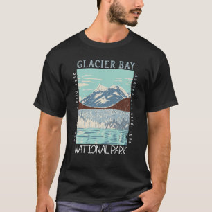 Camiseta Parque nacional de la Bahía del Glaciar Alaska