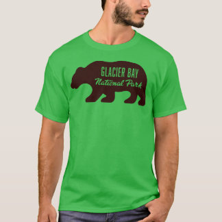 Camiseta Parque nacional de la Bahía del Glaciar Bear Brown