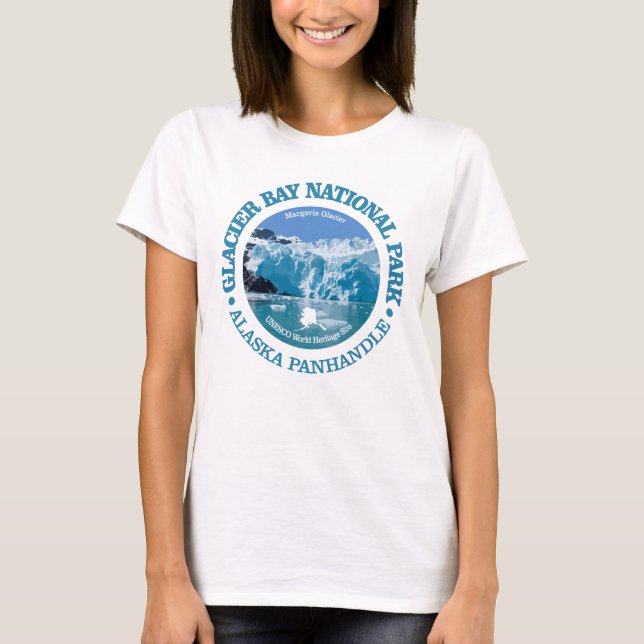 Camiseta Parque nacional de la Bahía del Glaciar (color) (Anverso)