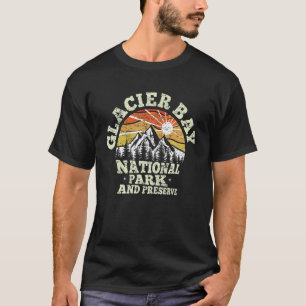 Camiseta Parque nacional de la Bahía del Glaciar Retro US A
